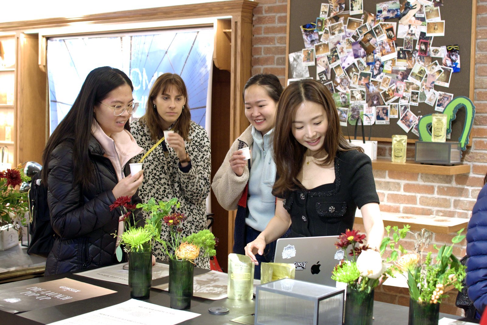 Guests inside the Kiehl's activation in NYC
