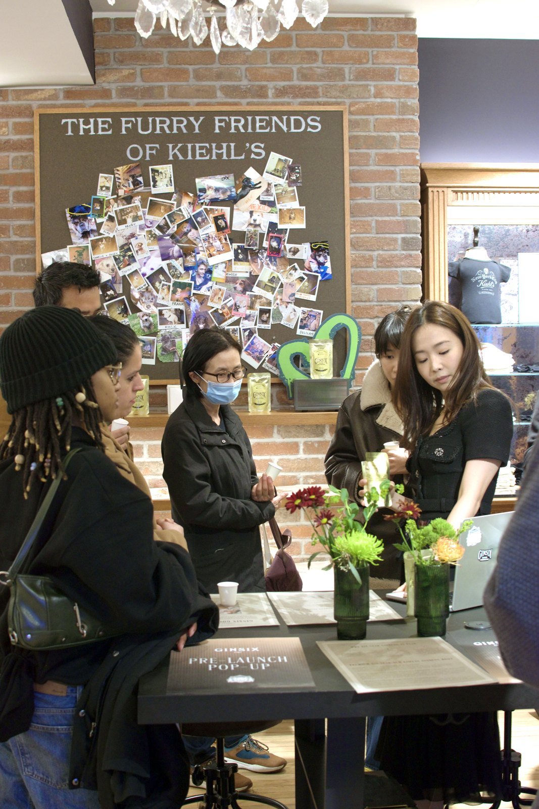 A full room at the Kiehl's activation