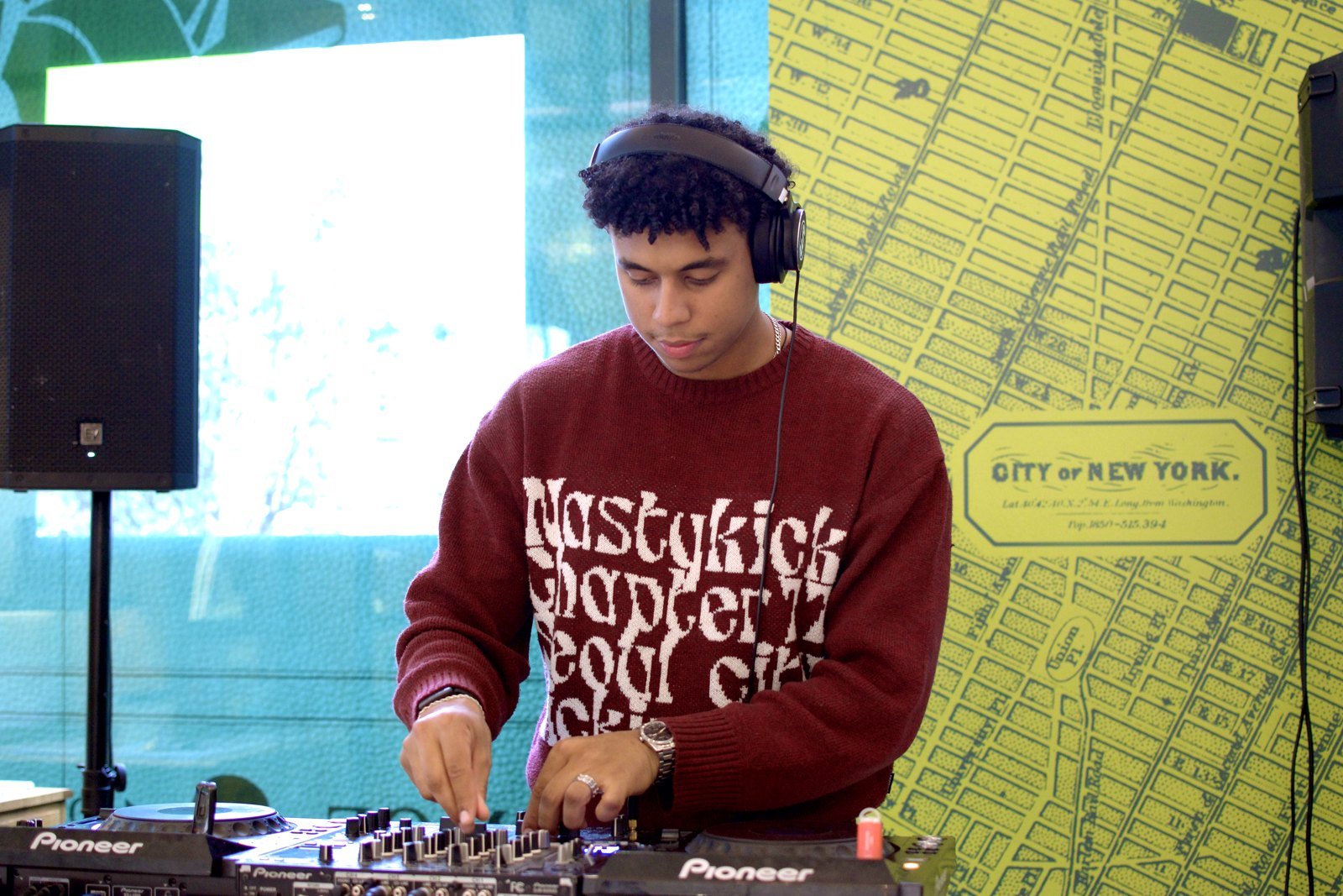 Live DJ set at the Kiehl's activation