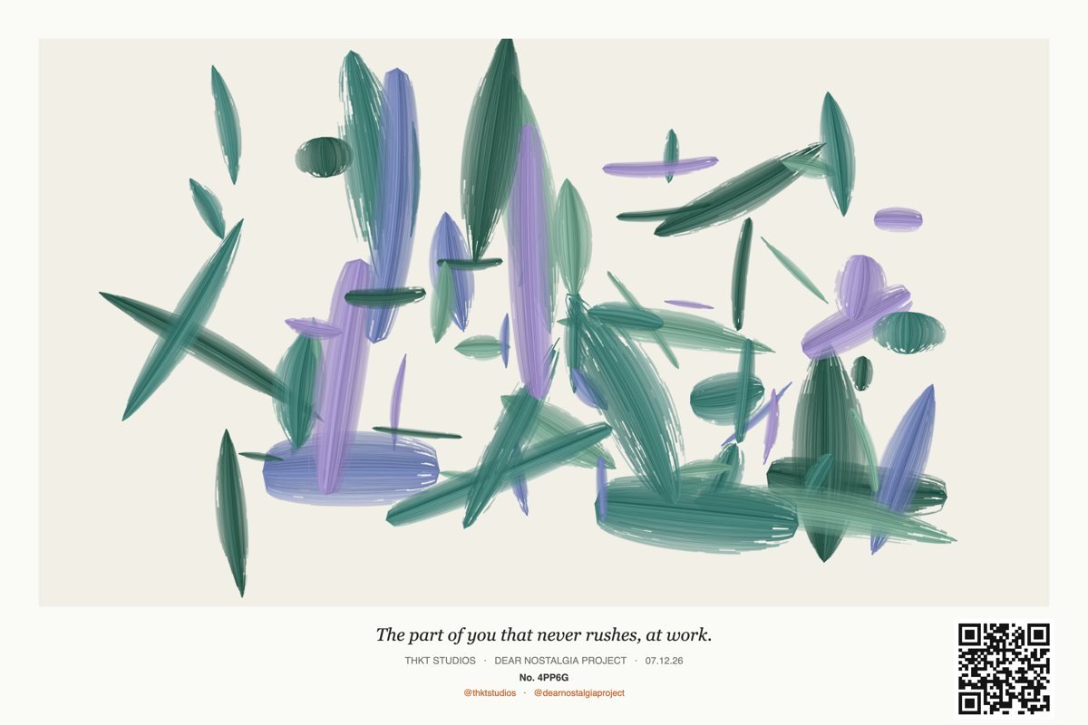A unique heartbeat painting from PULSE